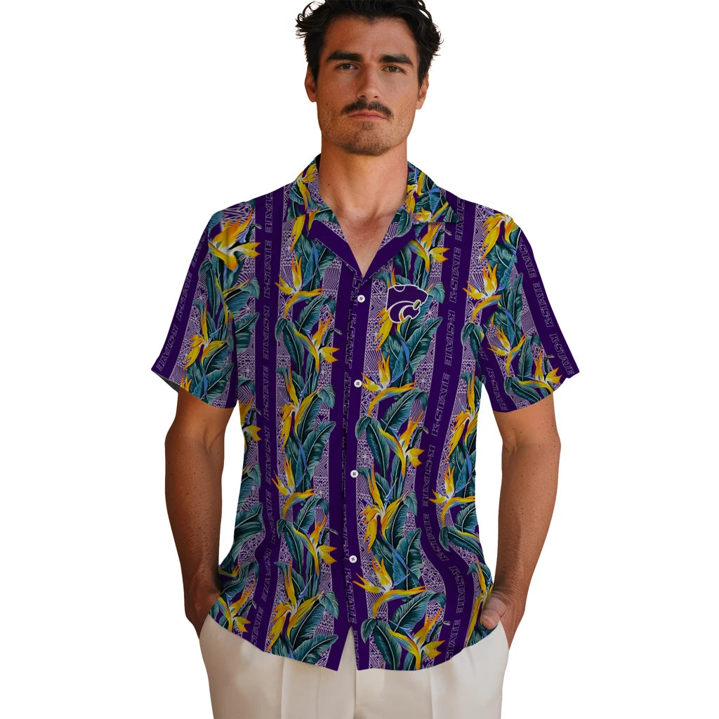 Kansas State Wildcats Hawaiian Shirt - Paradise Vines | Hula Hawaiian Shirts