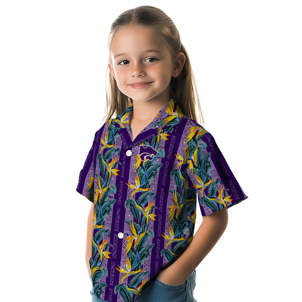 Kansas State Wildcats Hawaiian Shirt - Paradise Vines | Hula Hawaiian Shirts