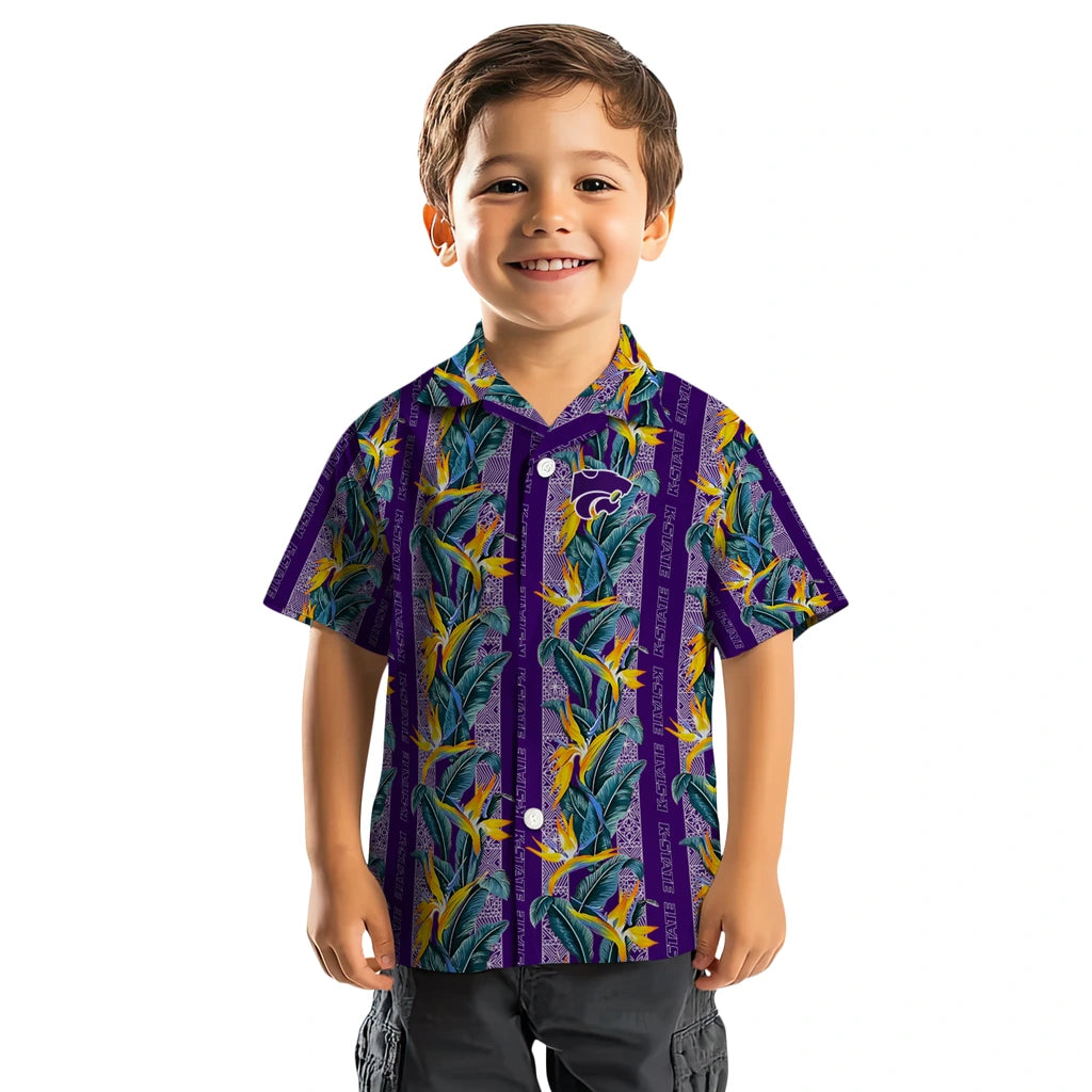 Kansas State Wildcats Hawaiian Shirt - Paradise Vines | Hula Hawaiian Shirts