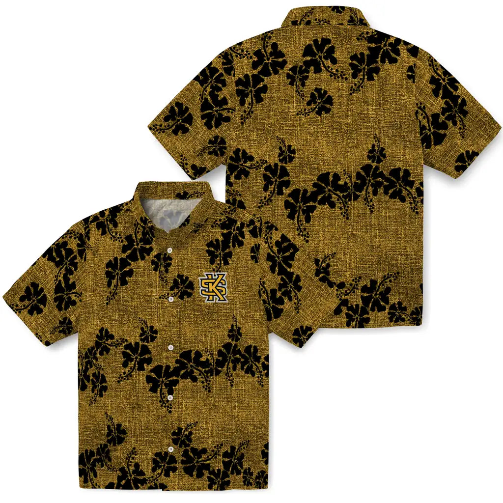 Kennesaw State Owls Hawaiian Shirt - 50th State Flower | Hula Hawaiian Shirts
