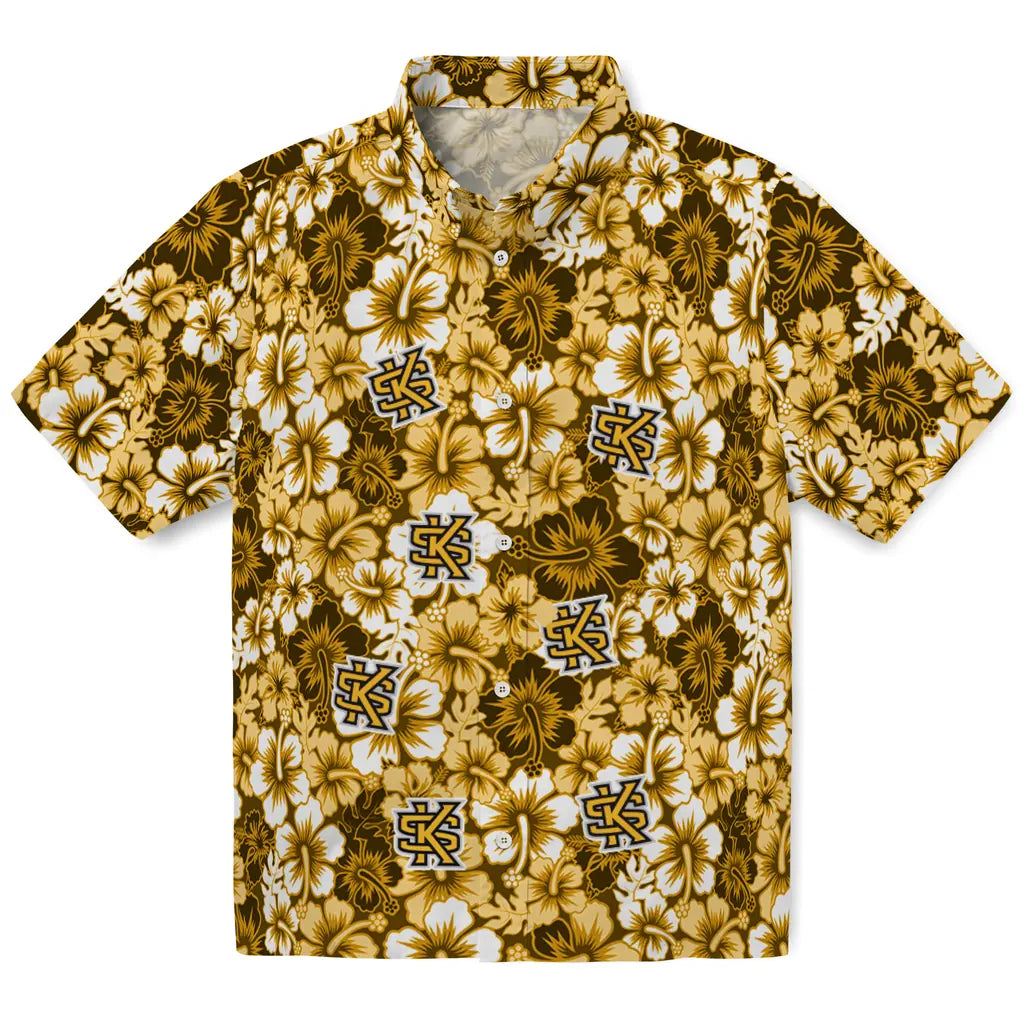 Kennesaw State Owls Hawaiian Shirt - Hibiscus Blooms | Hula Hawaiian Shirts