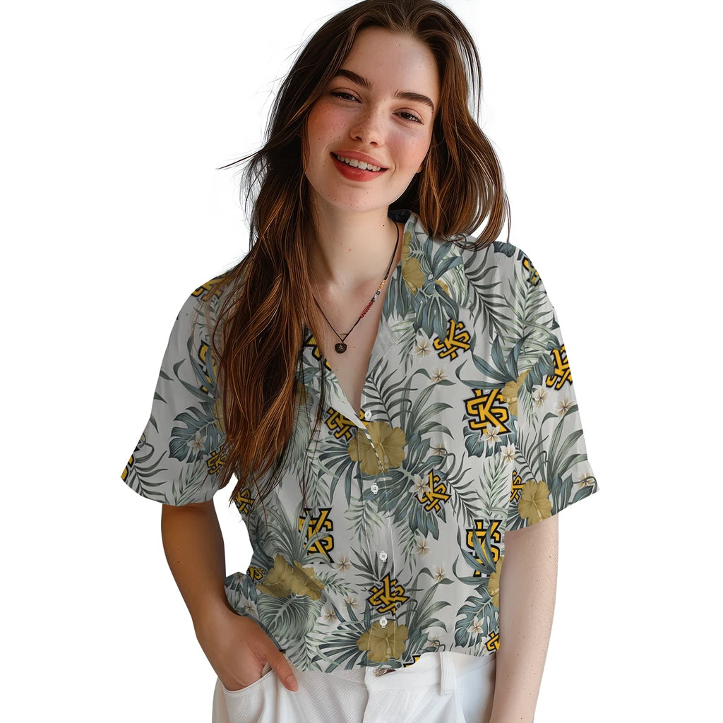 Kennesaw State Owls Hawaiian Shirt - Hibiscus Designs | Hula Hawaiian Shirts
