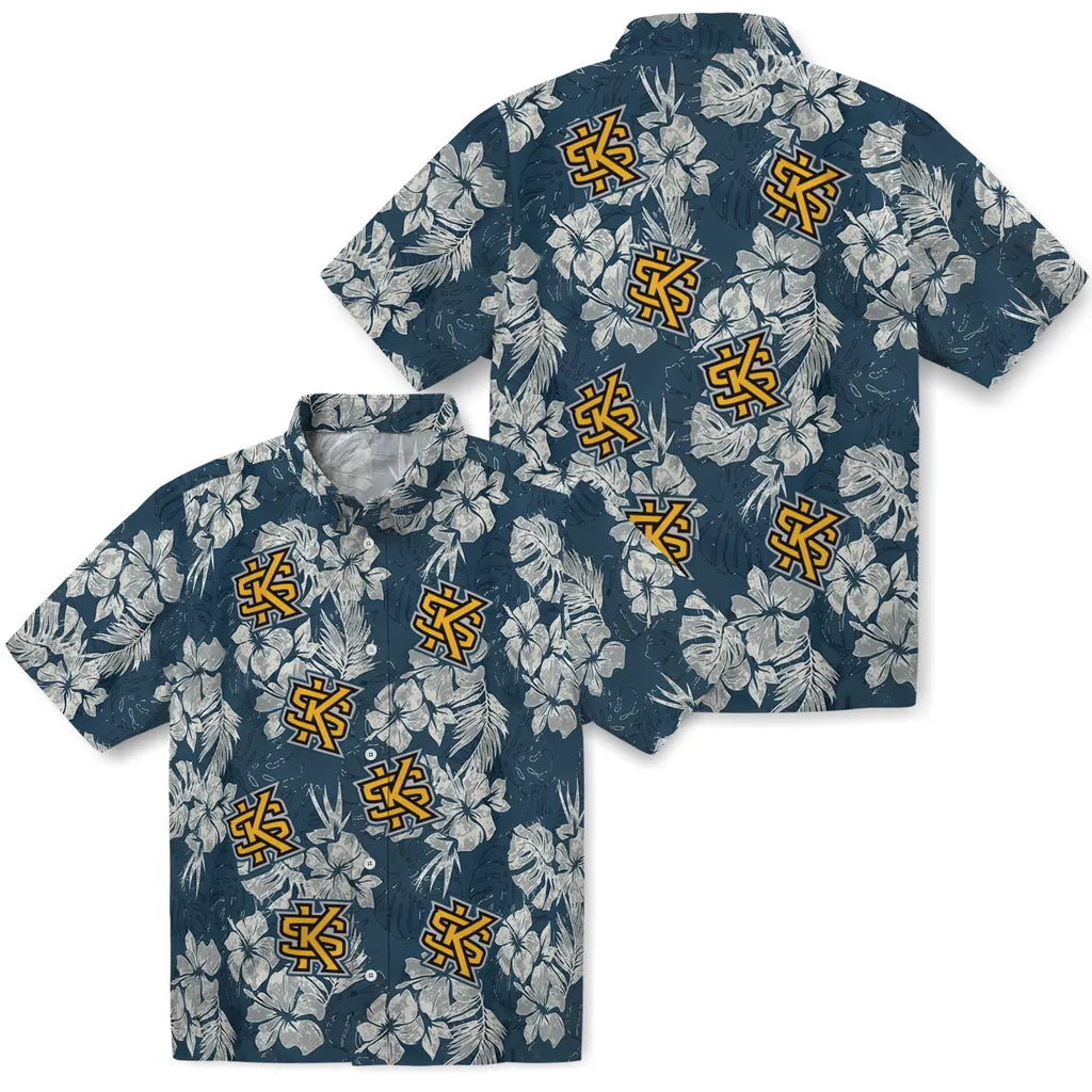 Kennesaw State Owls Hawaiian Shirt - Hibiscus Flowers | Hula Hawaiian Shirts