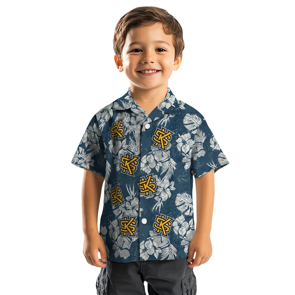 Kennesaw State Owls Hawaiian Shirt - Hibiscus Flowers | Hula Hawaiian Shirts