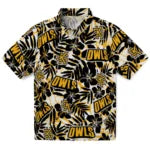Kennesaw State Owls Hawaiian Shirt - Hibiscus Overlay | Hula Hawaiian Shirts