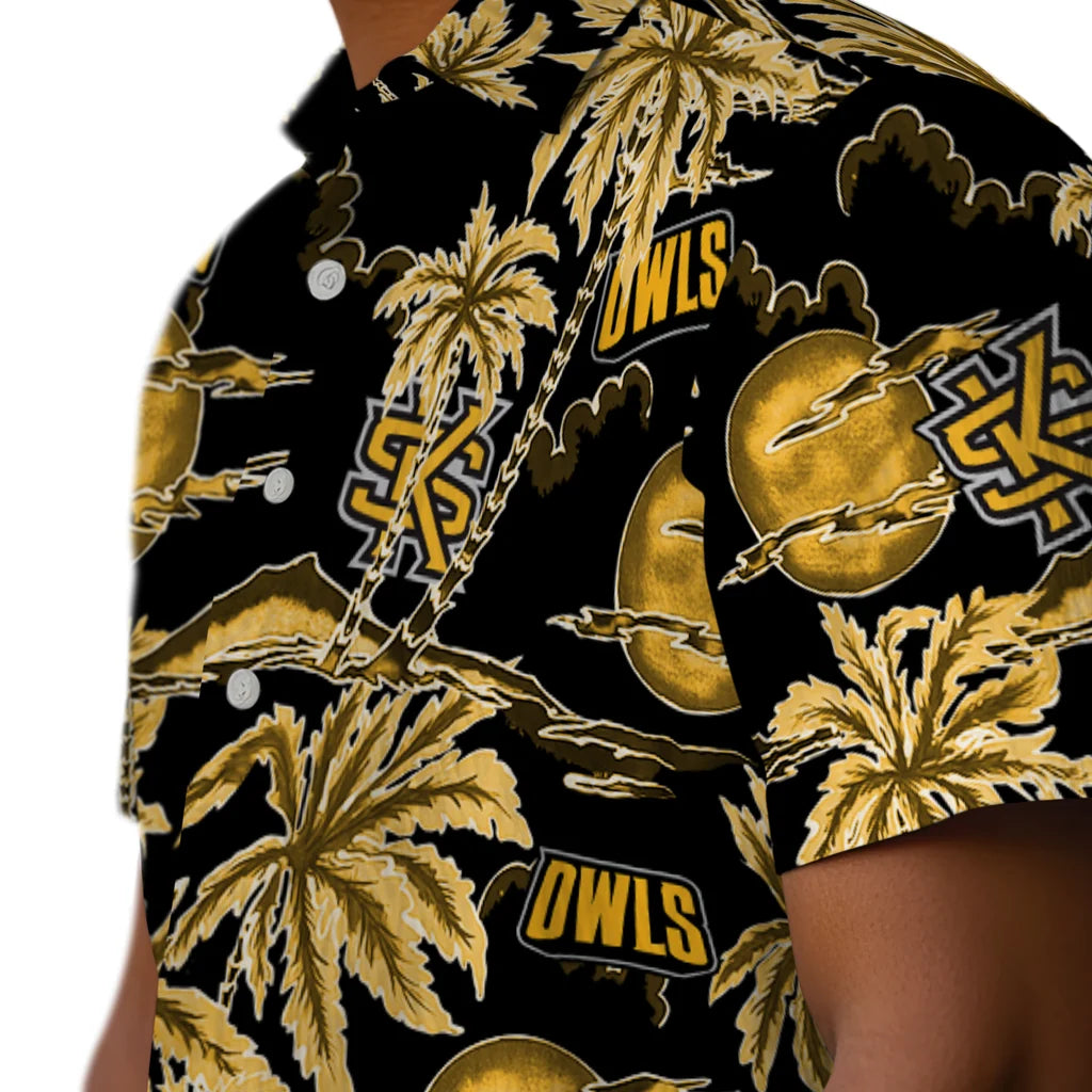 Kennesaw State Owls Hawaiian Shirt - Palm Sunset | Hula Hawaiian Shirts