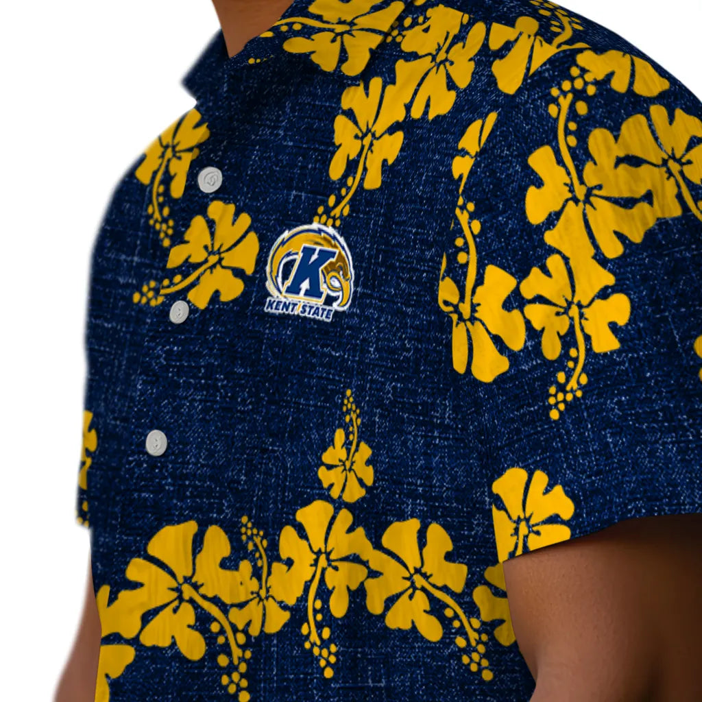 Kent State Golden Flashes Hawaiian Shirt - 50th State Flower | Hula Hawaiian Shirts