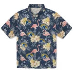 Kent State Golden Flashes Hawaiian Shirt - Flamingo Hibiscus | Hula Hawaiian Shirts