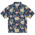 Kent State Golden Flashes Hawaiian Shirt - Flamingo Hibiscus | Hula Hawaiian Shirts