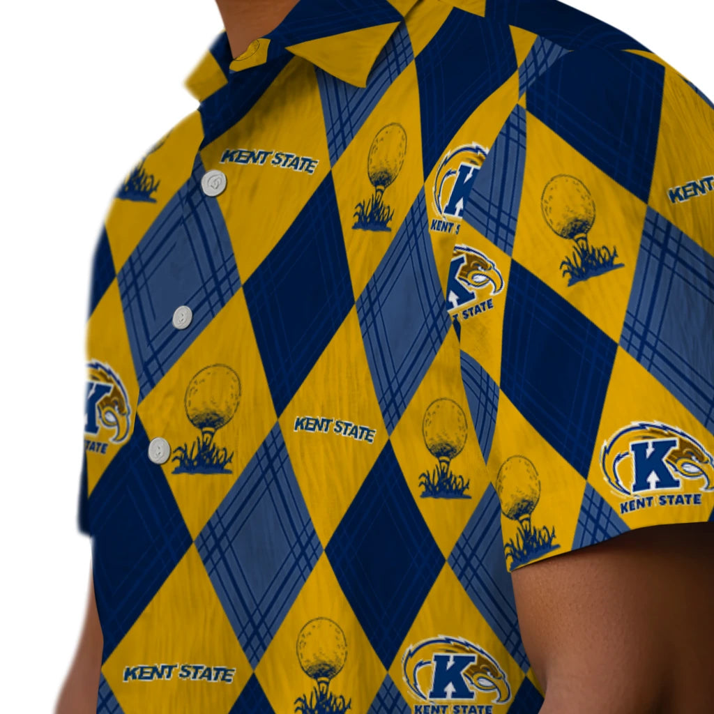 Kent State Golden Flashes Hawaiian Shirt - Golfing Plaid | Hula Hawaiian Shirts