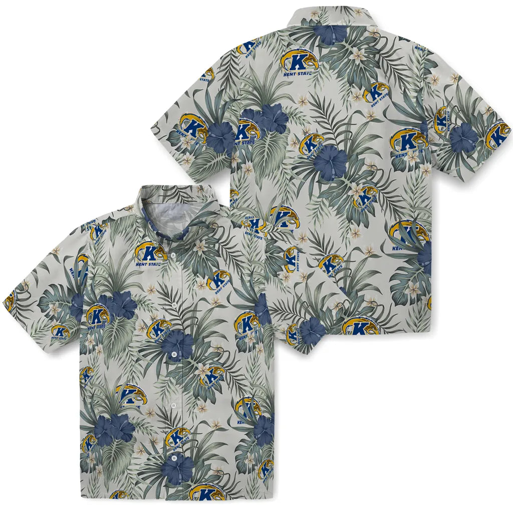 Kent State Golden Flashes Hawaiian Shirt - Hibiscus Designs | Hula Hawaiian Shirts