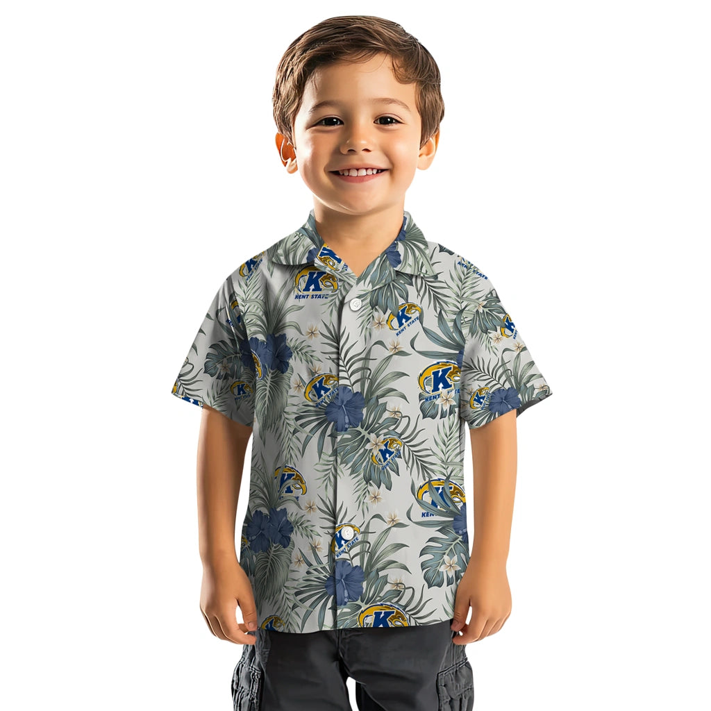 Kent State Golden Flashes Hawaiian Shirt - Hibiscus Designs | Hula Hawaiian Shirts