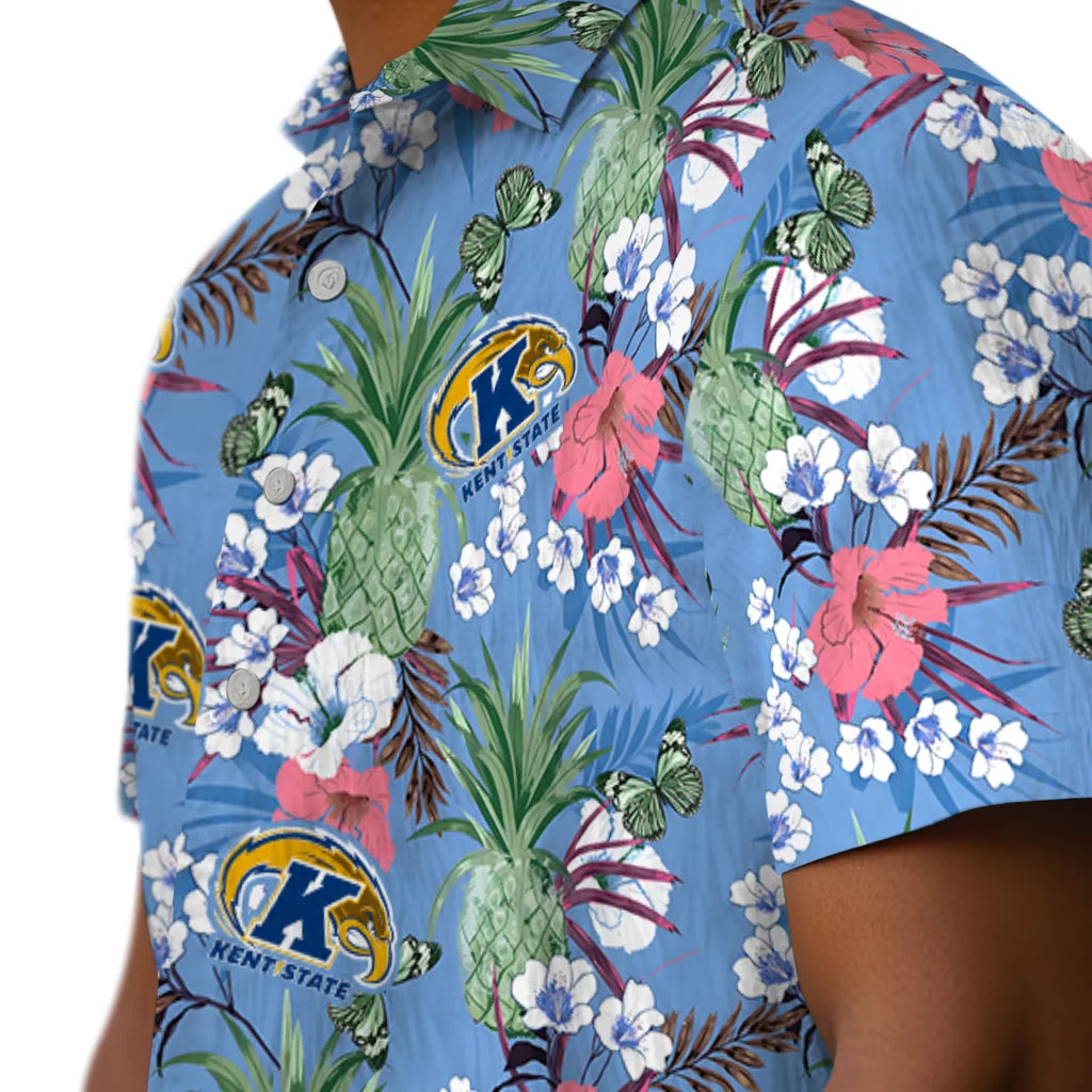 Kent State Golden Flashes Hawaiian Shirt - Pineapple Bouquet | Hula Hawaiian Shirts