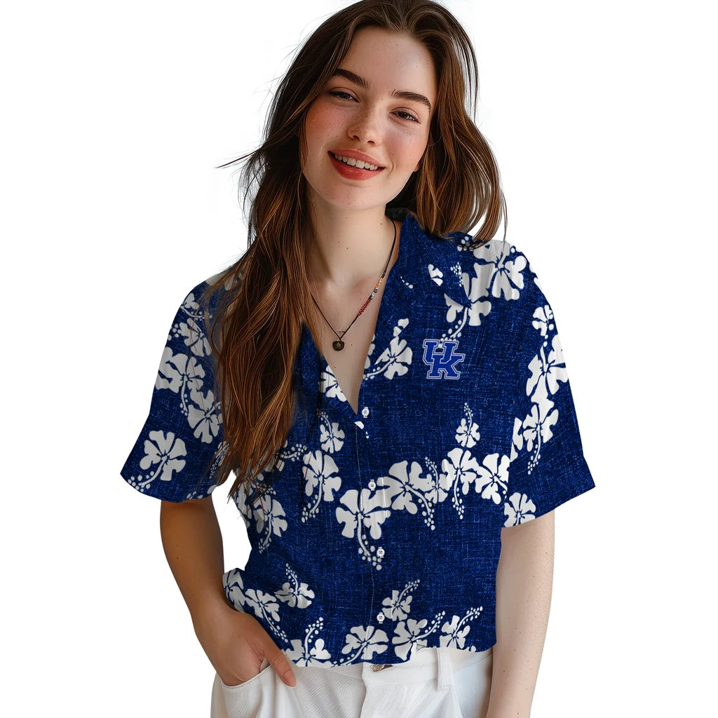 Kentucky Wildcats Hawaiian Shirt - 50th State Flower | Hula Hawaiian Shirts