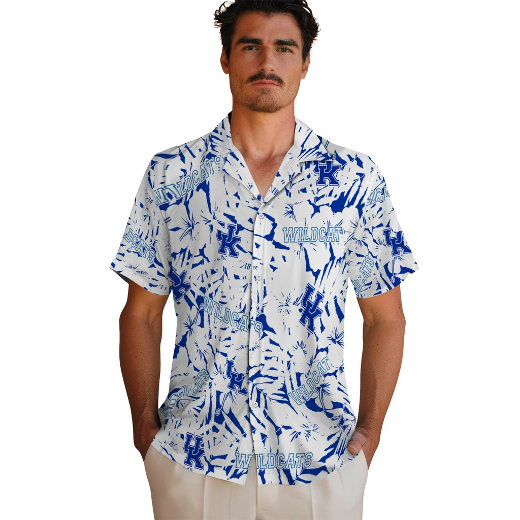 Kentucky Wildcats Hawaiian Shirt - Hibiscus Overlay | Hula Hawaiian Shirts