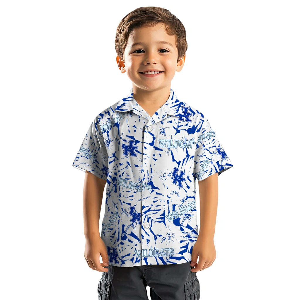 Kentucky Wildcats Hawaiian Shirt - Hibiscus Overlay | Hula Hawaiian Shirts