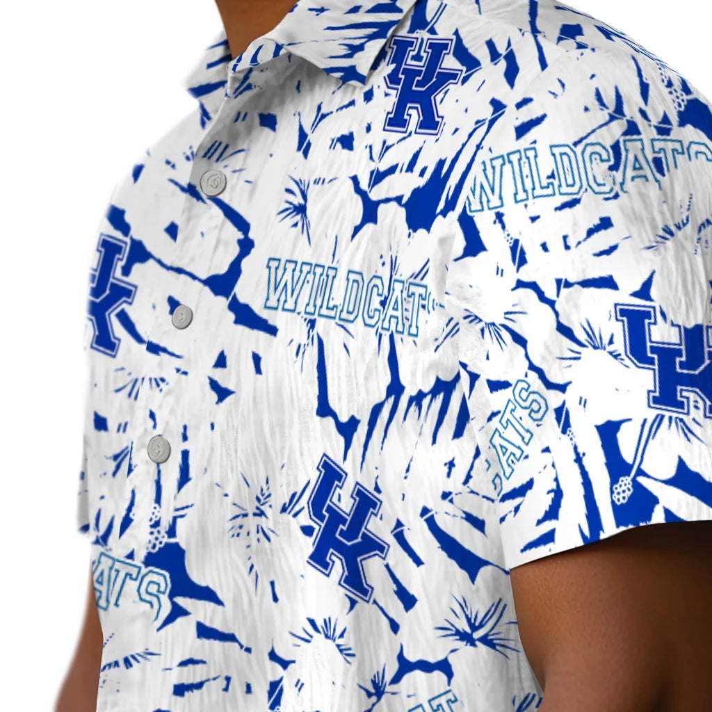 Kentucky Wildcats Hawaiian Shirt - Hibiscus Overlay | Hula Hawaiian Shirts