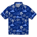 Kentucky Wildcats Hawaiian Shirt - Palm And Clouds | Hula Hawaiian Shirts