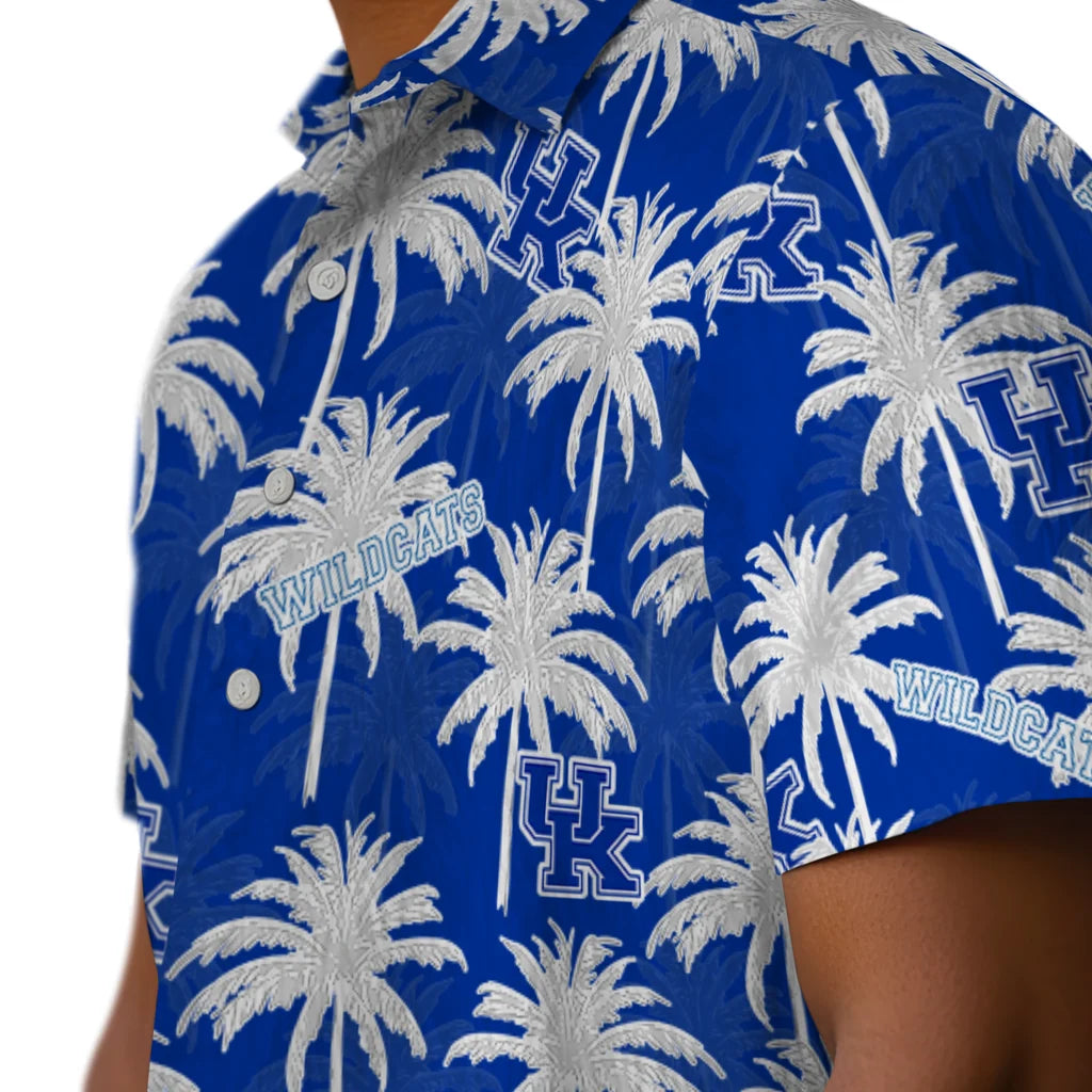 Kentucky Wildcats Hawaiian Shirt - Palm Tree Motif | Hula Hawaiian Shirts