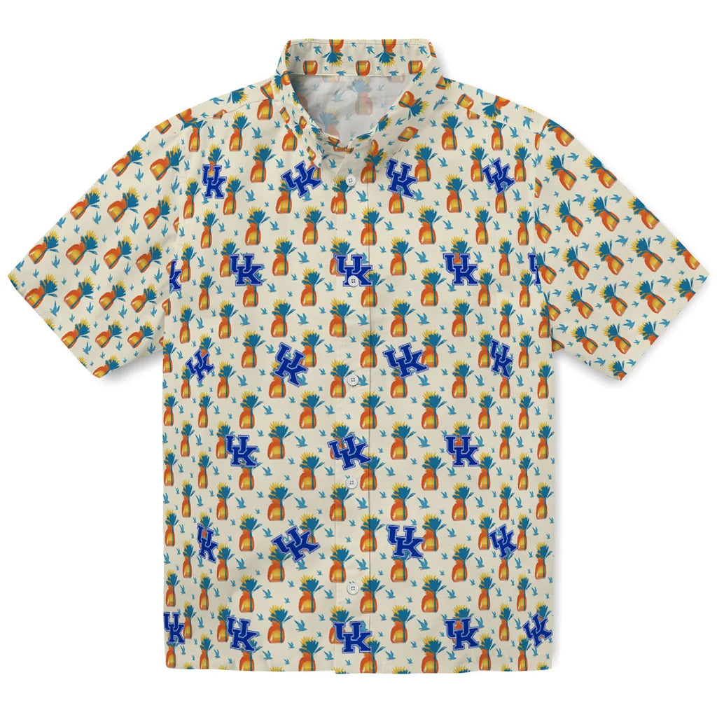Kentucky Wildcats Hawaiian Shirt - Pineapple Delight | Hula Hawaiian Shirts