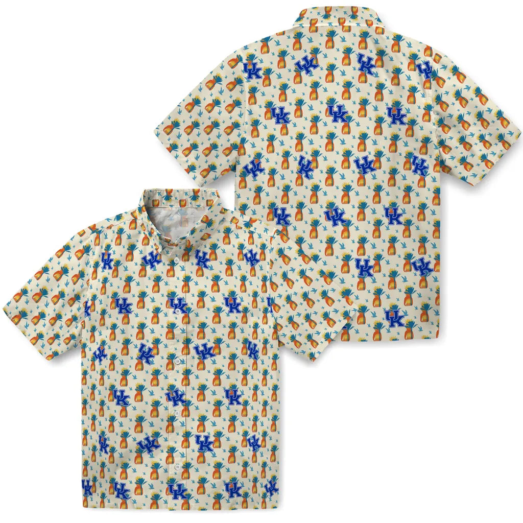 Kentucky Wildcats Hawaiian Shirt - Pineapple Delight | Hula Hawaiian Shirts