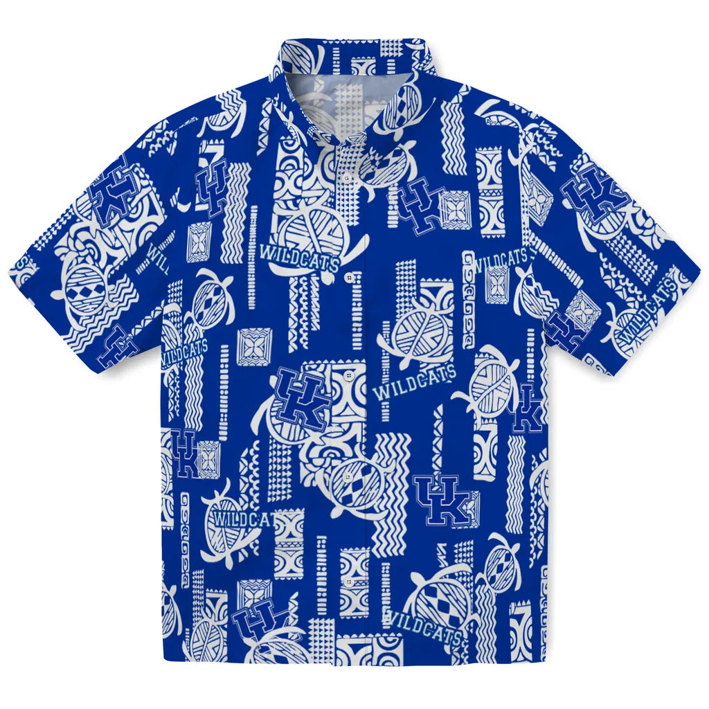 Kentucky Wildcats Hawaiian Shirt - Turtle Lines | Hula Hawaiian Shirts