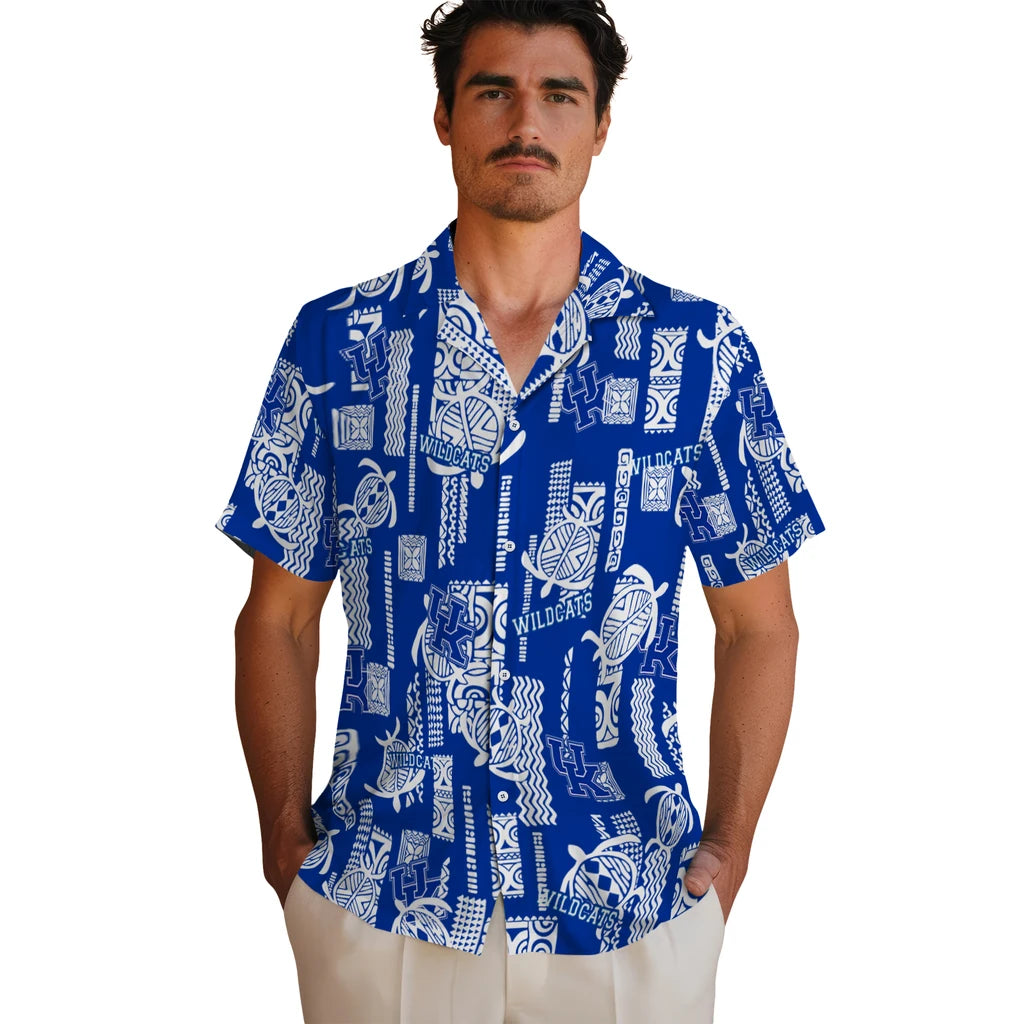 Kentucky Wildcats Hawaiian Shirt - Turtle Lines | Hula Hawaiian Shirts