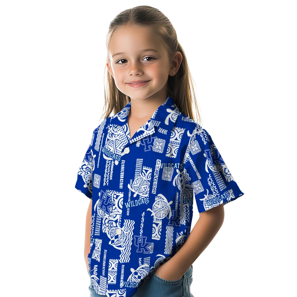 Kentucky Wildcats Hawaiian Shirt - Turtle Lines | Hula Hawaiian Shirts
