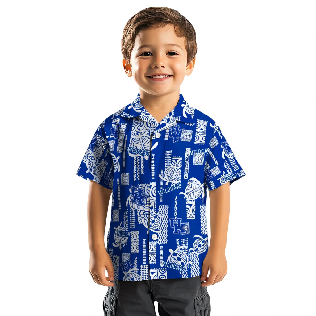 Kentucky Wildcats Hawaiian Shirt - Turtle Lines | Hula Hawaiian Shirts