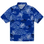 Kentucky Wildcats Hawaiian Shirt - Wave Palm | Hula Hawaiian Shirts
