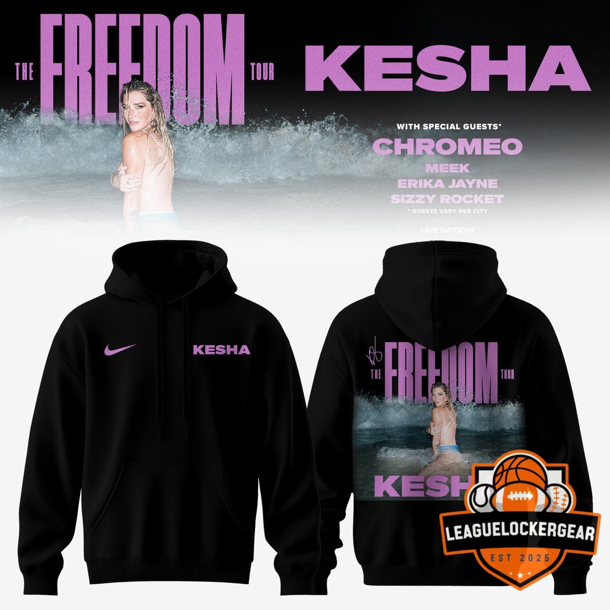 Kesha The Freedom Tour Hoodie - LeagueLockerGear