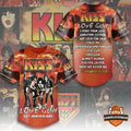 KISS Love Gun 50th Anniversary Baseball Jersey - LeagueLockerGear