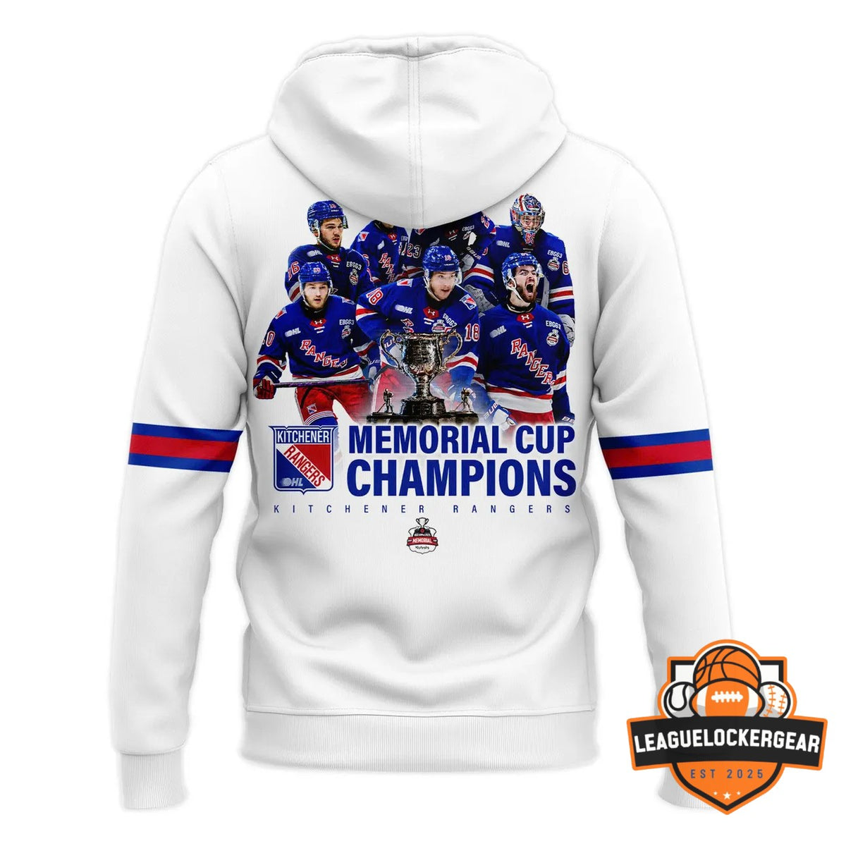 Kitchener Rangers 2026 Memorial Cup Champions Hoodie - LeagueLockerGear