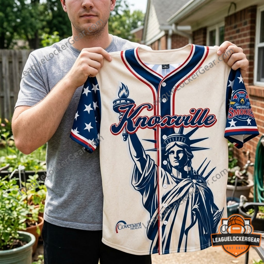 Knoxville Smokies America 250th Anniversary 2026 Independence Day Baseball Jersey - LeagueLockerGear