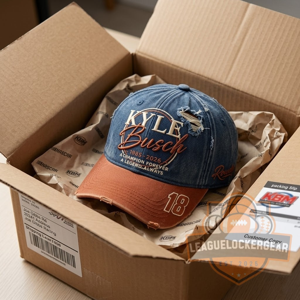Kyle Busch 1985-2026 A Champions Forever A Legend Always Embroidered Hat - LeagueLockerGear