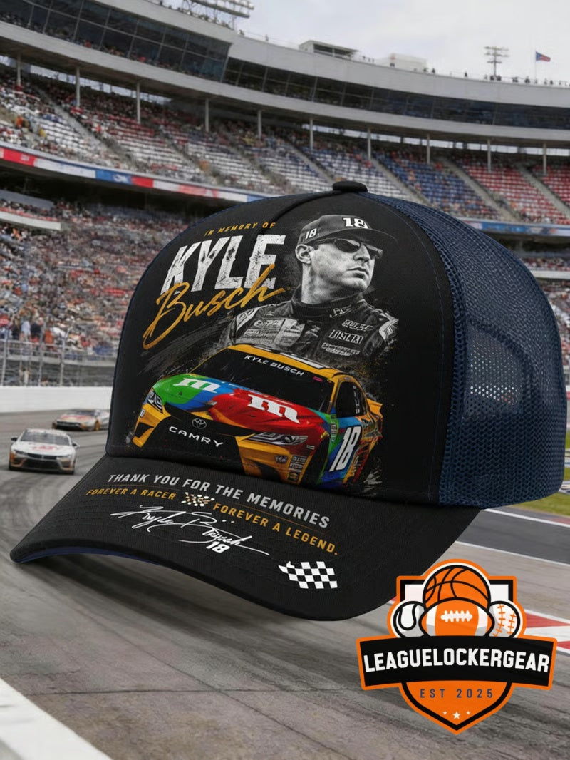 Kyle Busch In Memory Of Thank You For The Memories Trucker Hat - LeagueLockerGear