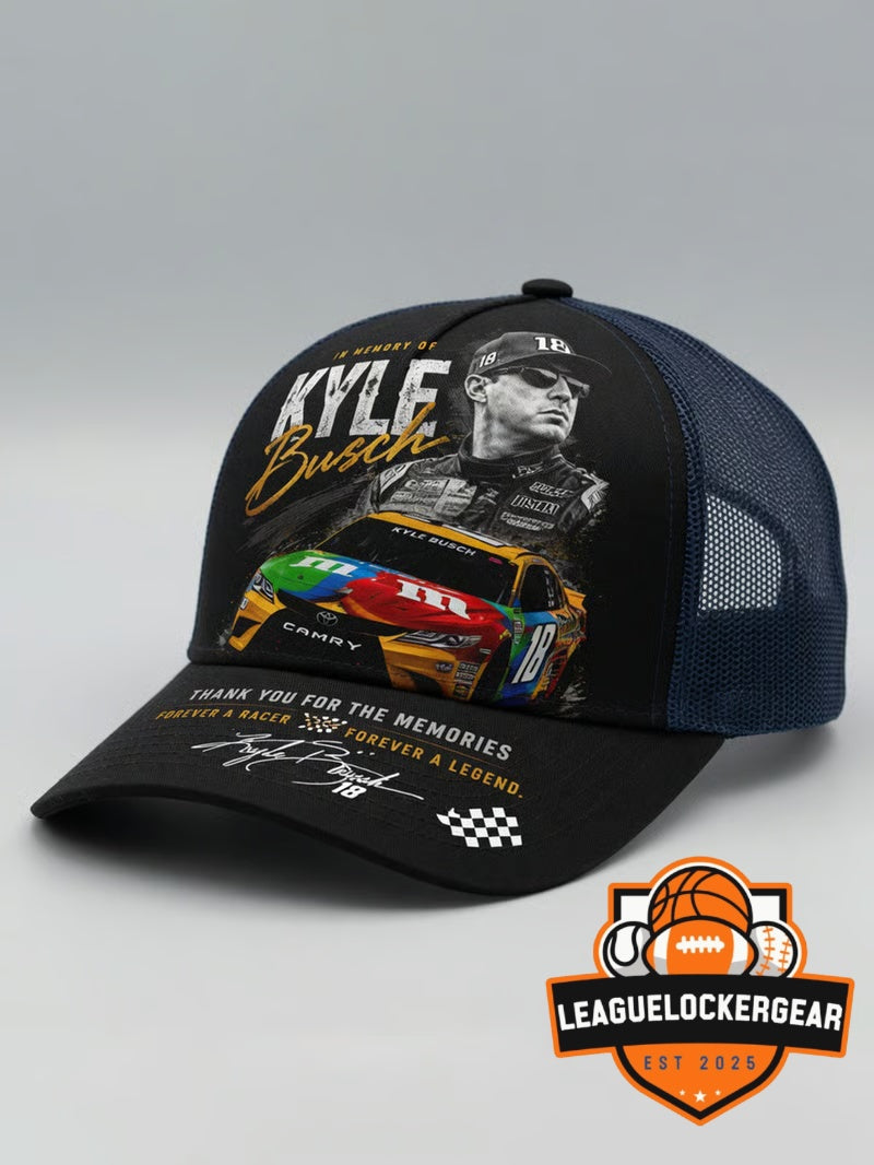 Kyle Busch In Memory Of Thank You For The Memories Trucker Hat - LeagueLockerGear
