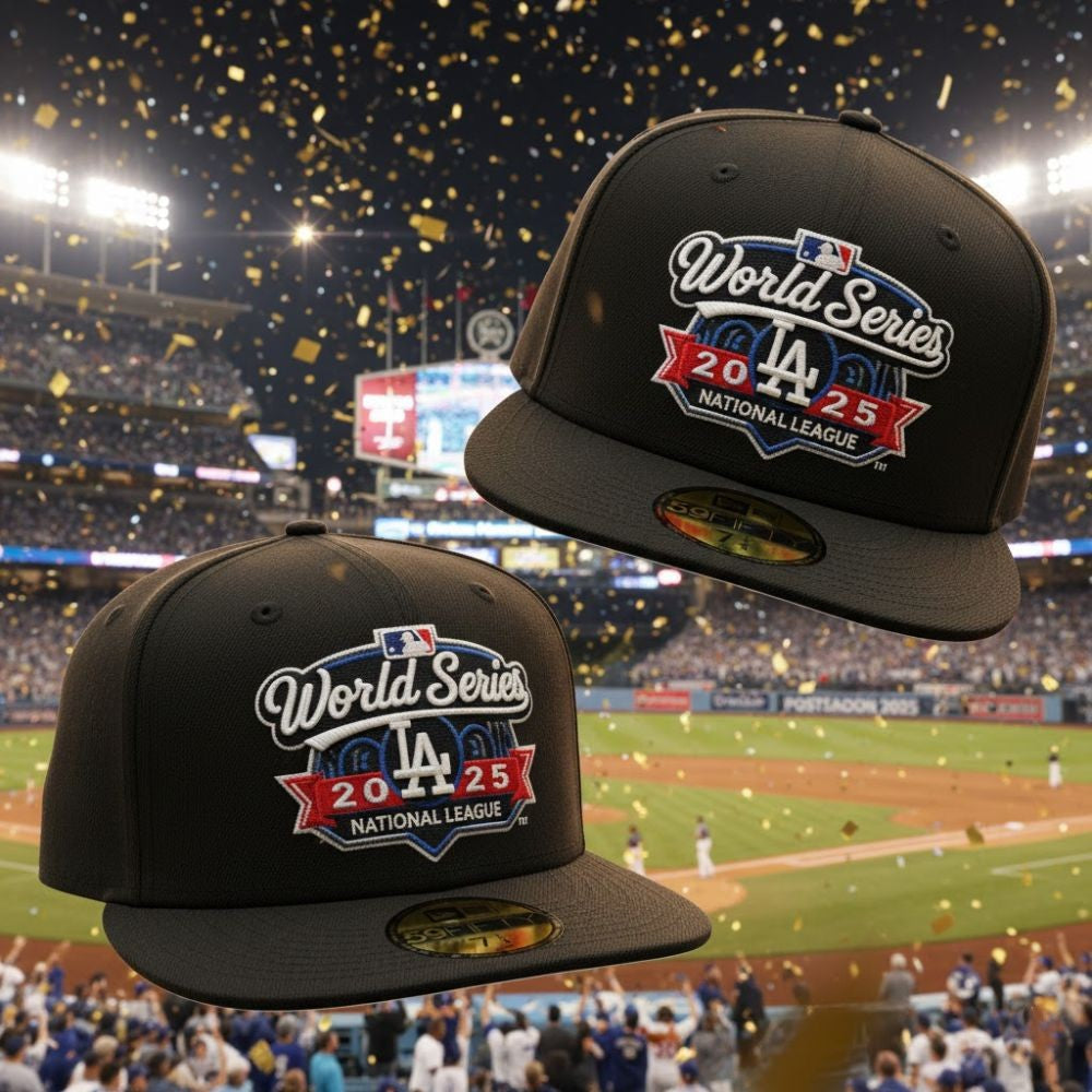 Los Angeles Dodgers 2025 World Series Victory Fitted Hat – Official MLB Edition - LeagueLockerGear