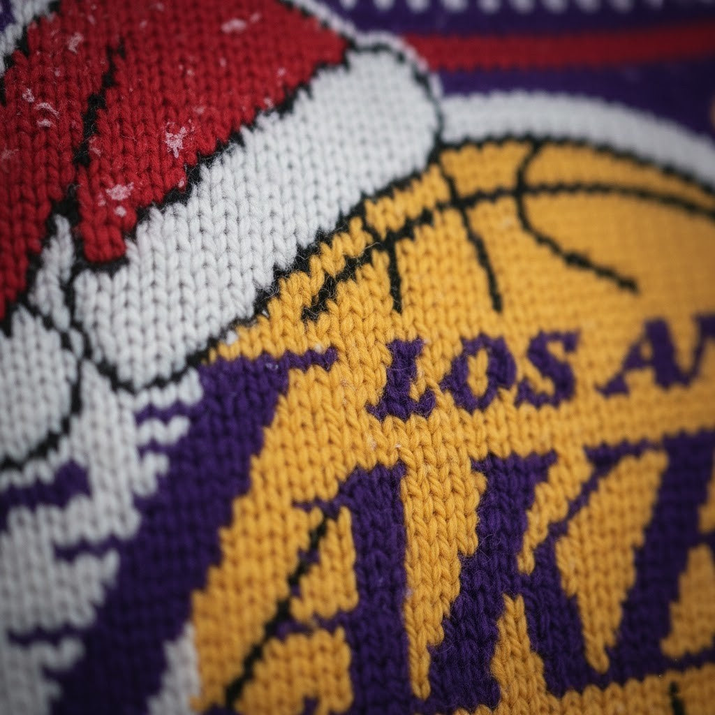 LA Lakers Ugly Christmas Sweater 2025 - Official NBA Fan's Festive Flex Knit - LeagueLockerGear