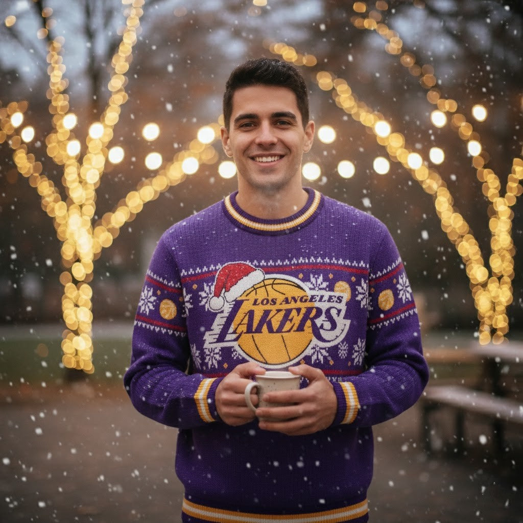 LA Lakers Ugly Christmas Sweater 2025 - Official NBA Fan's Festive Flex Knit - LeagueLockerGear