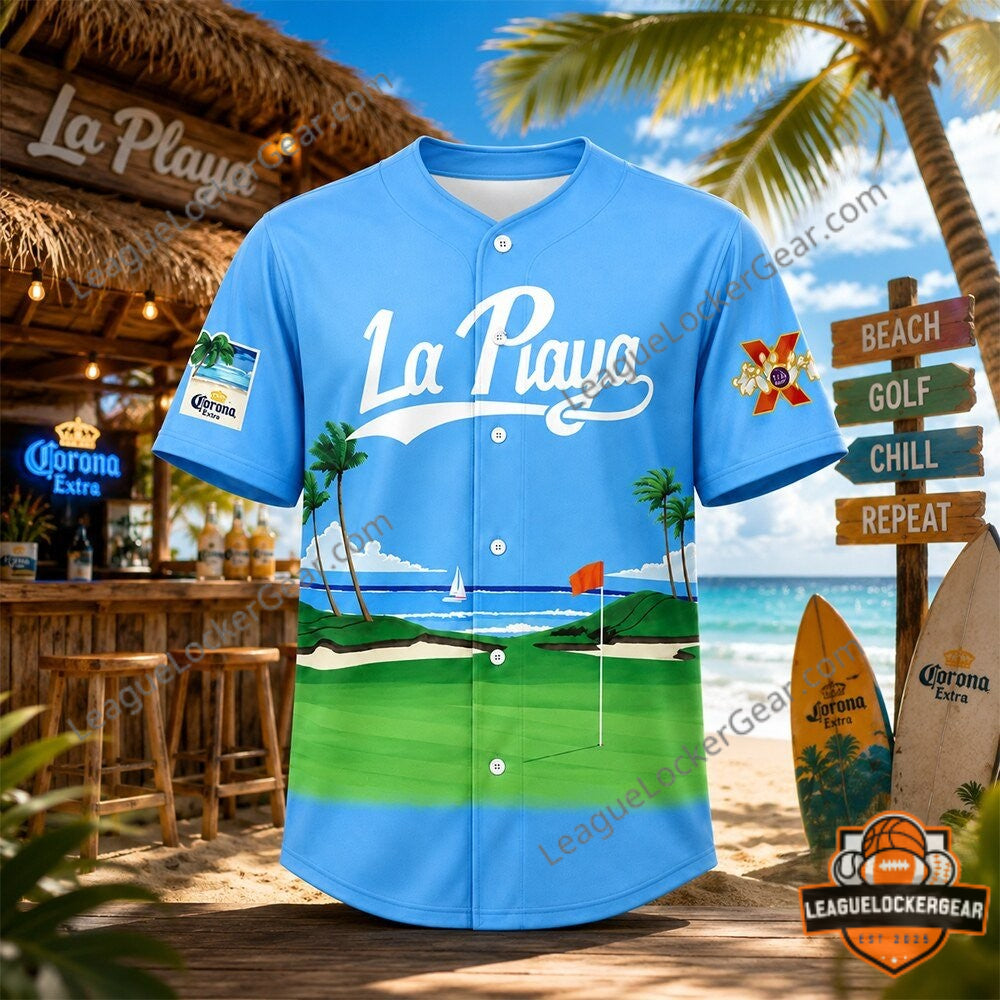 MLB Beach Connect Series Mookie Betts La Playa Baseball Jersey - LeagueLockerGear