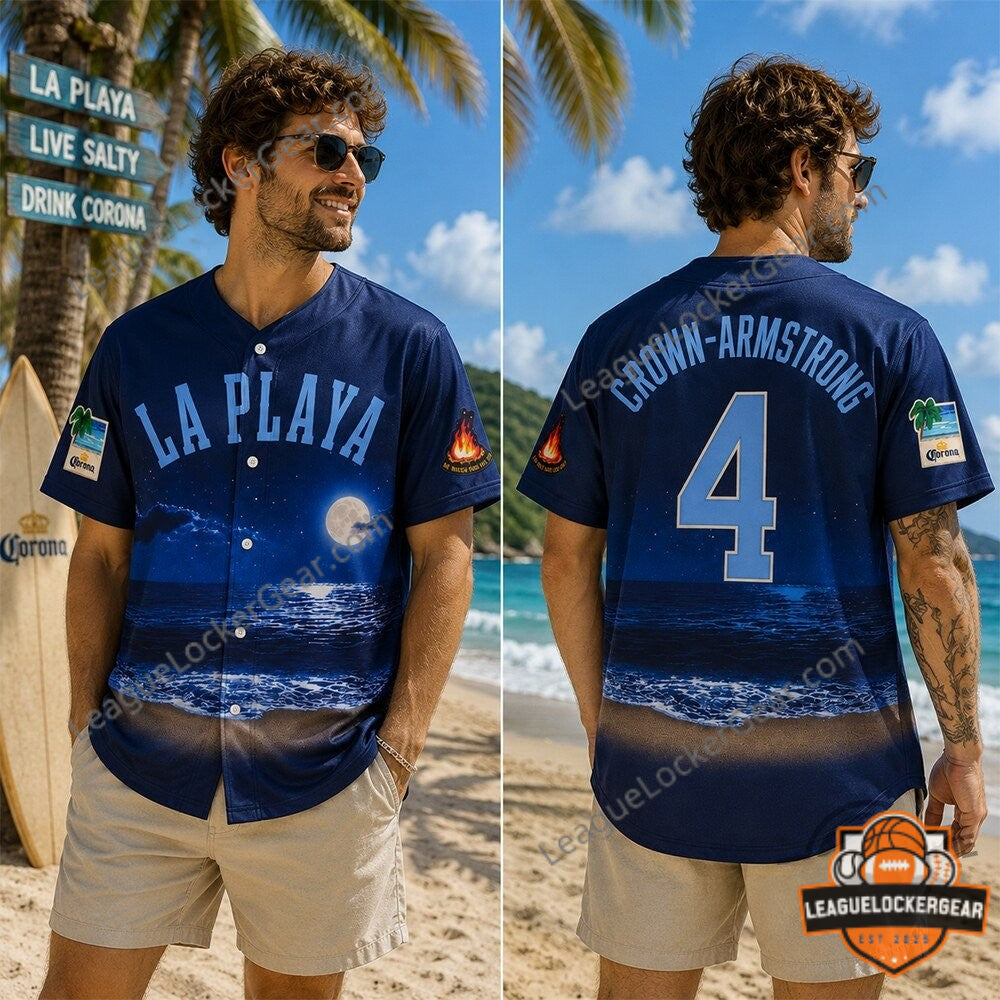 MLB Beach Connect Series Crow-Armstrong La Playa Baseball Jersey - LeagueLockerGear