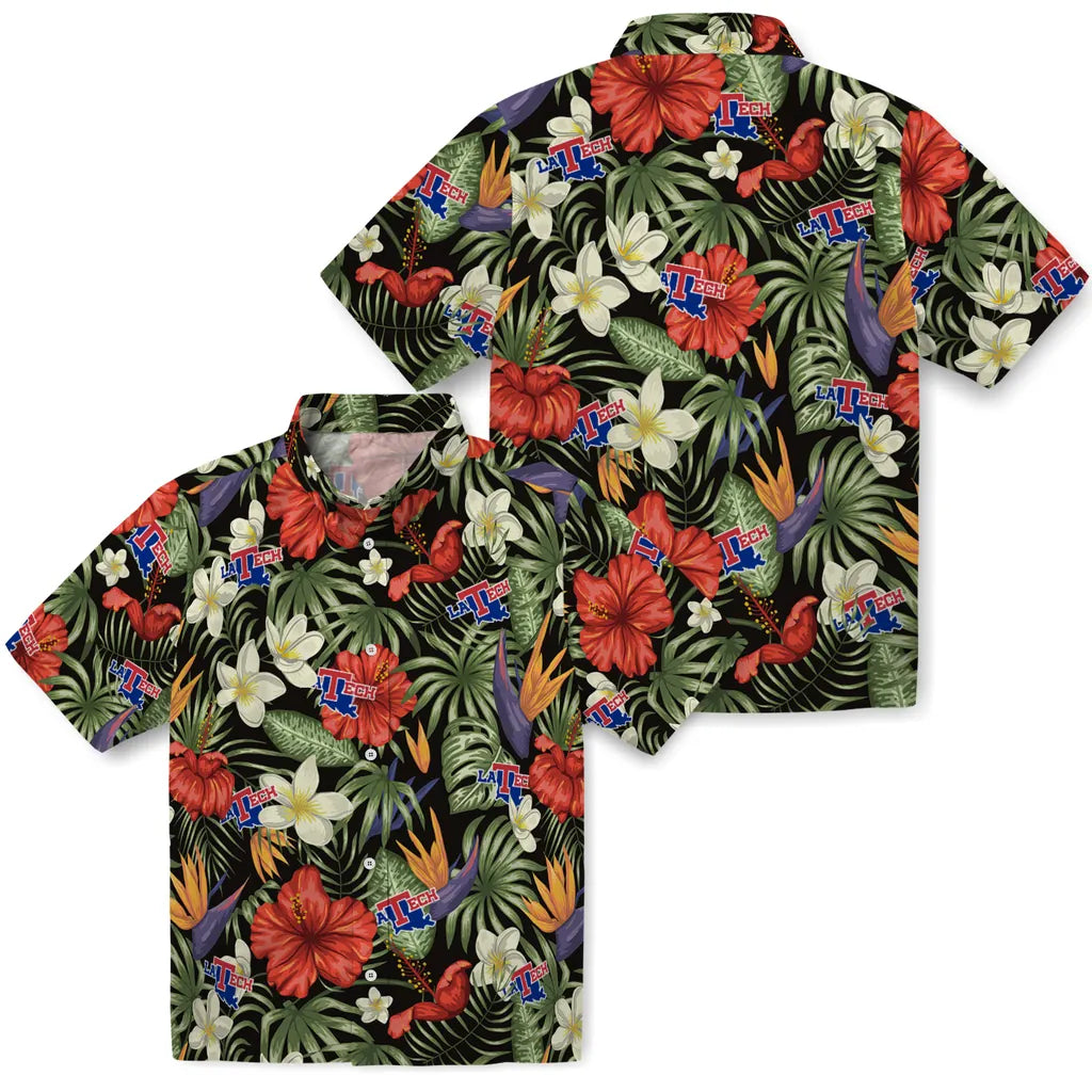 LA Tech Hawaiian Shirt - Hawaii Floral Hibiscus | Hula Hawaiian Shirts