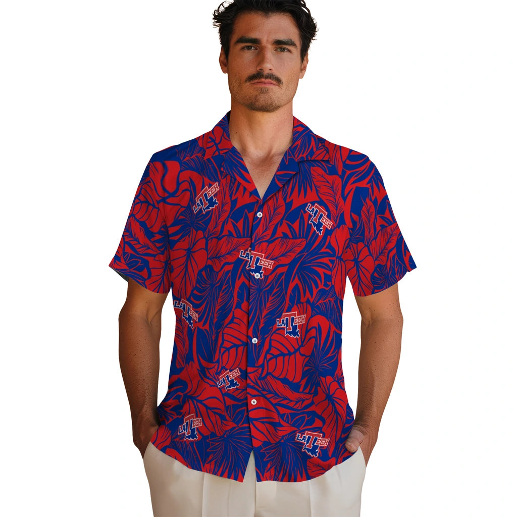 LA Tech Hawaiian Shirt - Monstera Layer | Hula Hawaiian Shirts