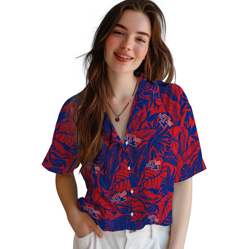 LA Tech Hawaiian Shirt - Monstera Layer | Hula Hawaiian Shirts