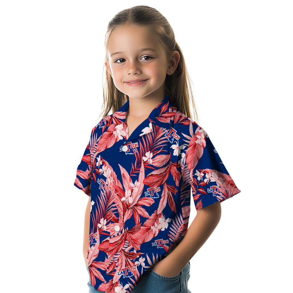 LA Tech Hawaiian Shirt - Palm Leaves | Hula Hawaiian Shirts