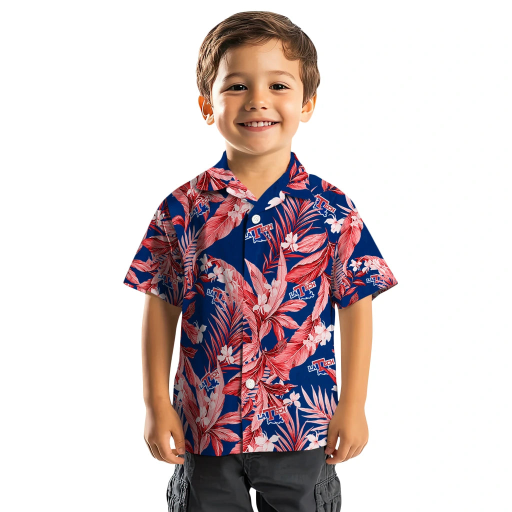 LA Tech Hawaiian Shirt - Palm Leaves | Hula Hawaiian Shirts