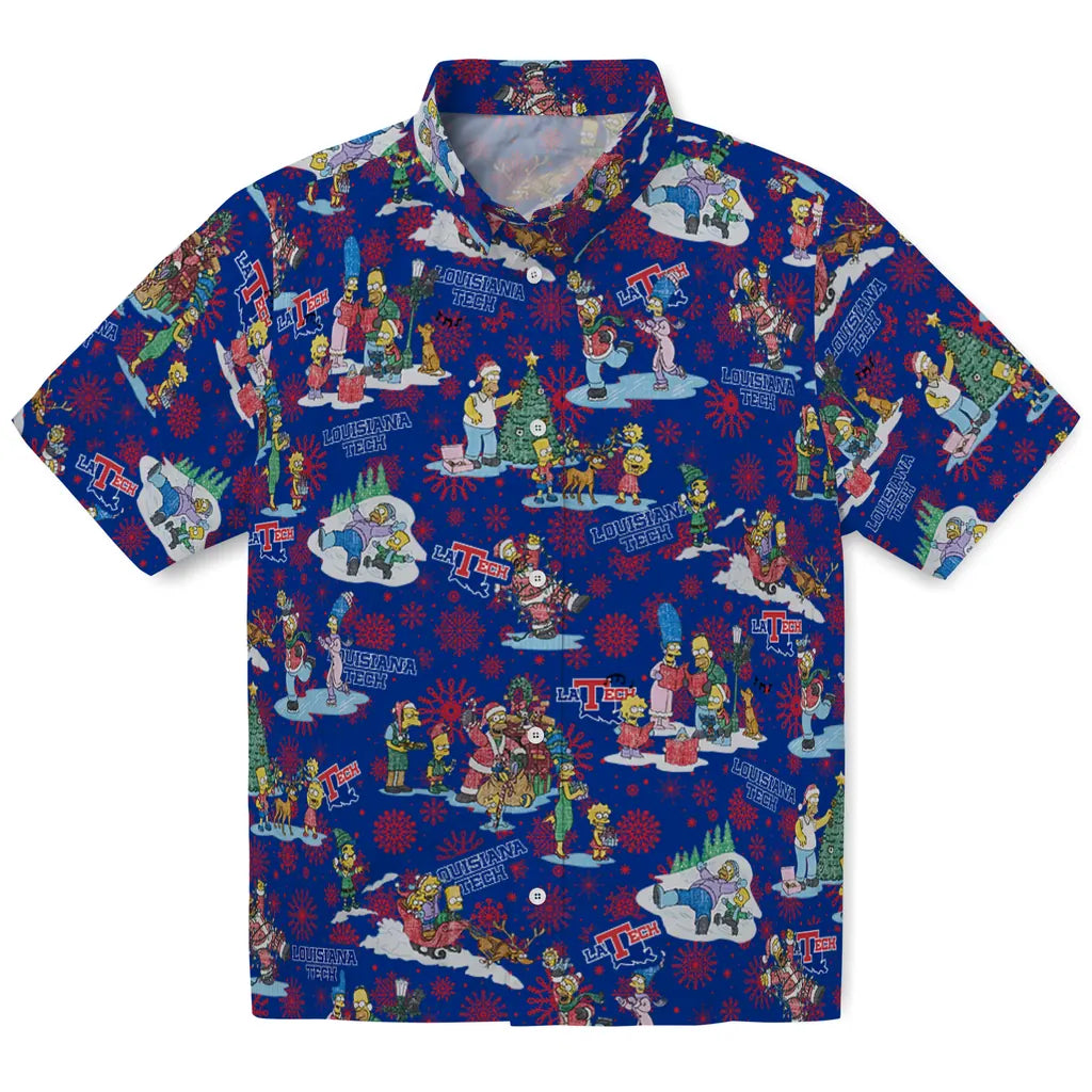LA Tech Hawaiian Shirt - Simpsons Christmas | Hula Hawaiian Shirts