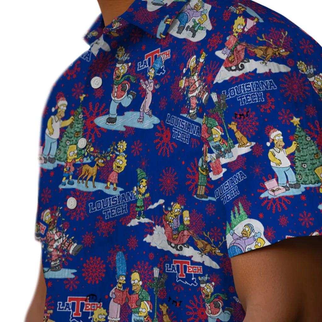 LA Tech Hawaiian Shirt - Simpsons Christmas | Hula Hawaiian Shirts