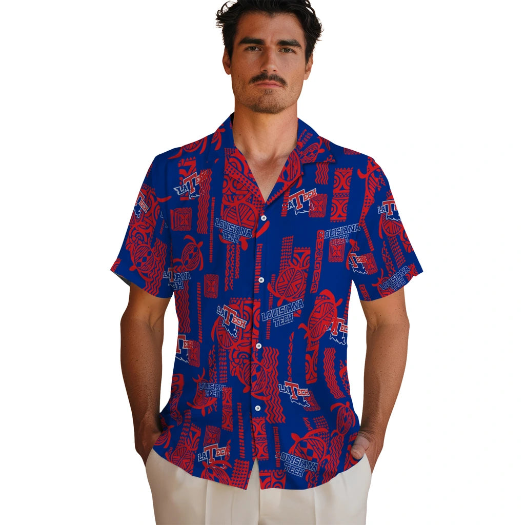 LA Tech Hawaiian Shirt - Turtle Lines | Hula Hawaiian Shirts